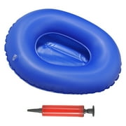 Portable Inflatable Bedpan for Elderly Patients with Hand Pump Blue PVC